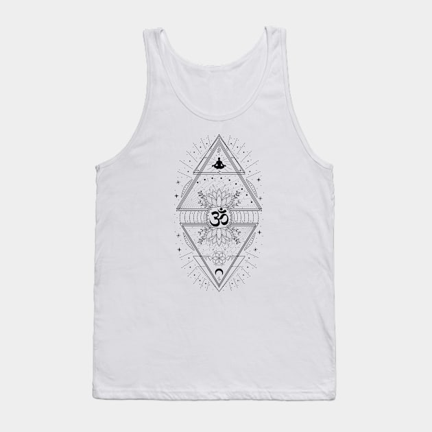 Om Symbol | Sacred Geometry Tank Top by CelestialStudio